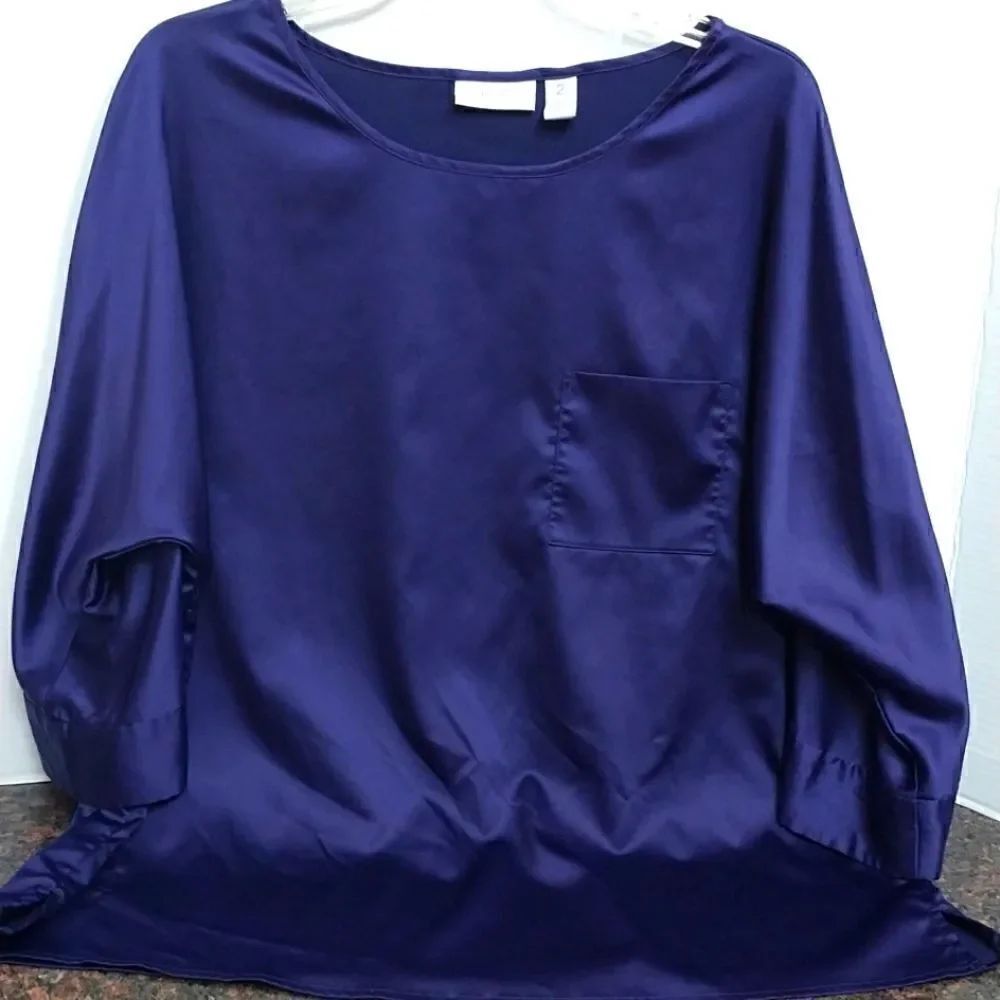 Chico's Purple  Blouse...SIZE 2...NEW